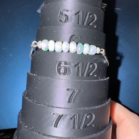 Jenny Leigh Jewelry - Elegant Silver and Green Emerald Bracelet - Adjustable